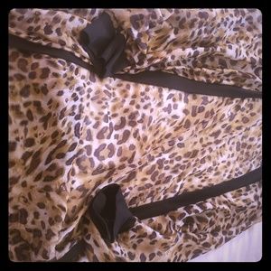 Leopard mesh cami